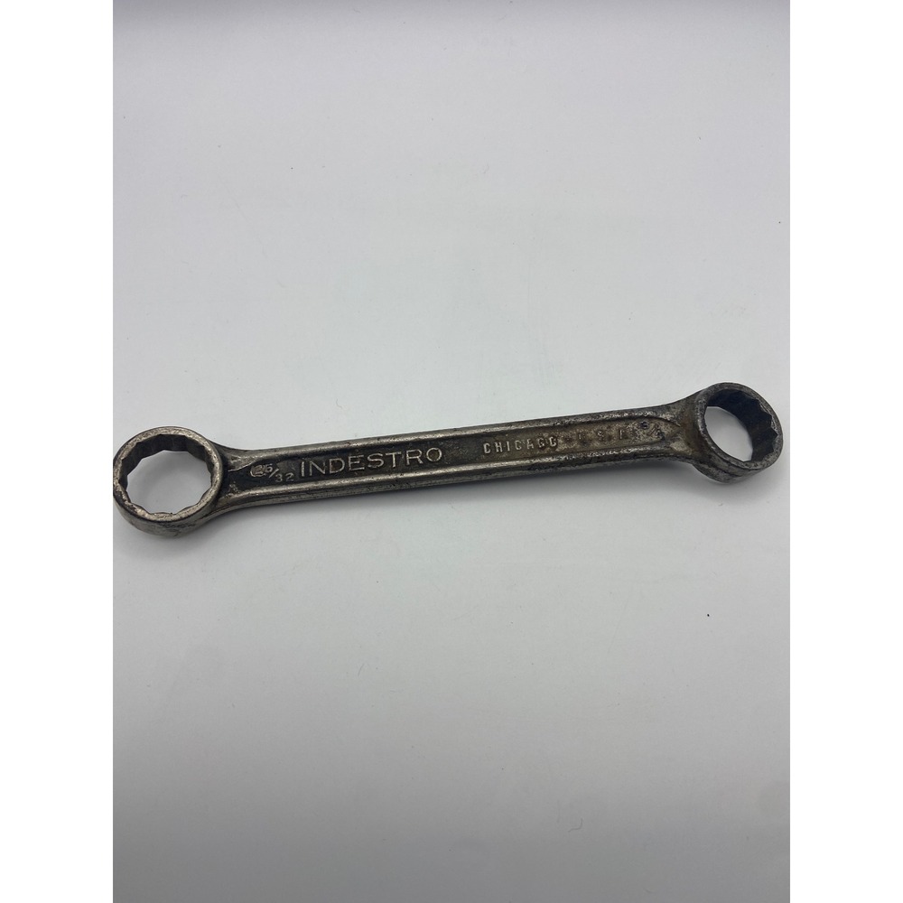 Vintage 25/32 and‎ 3/4 Indestro Drop Forged Combination Wrench USA made